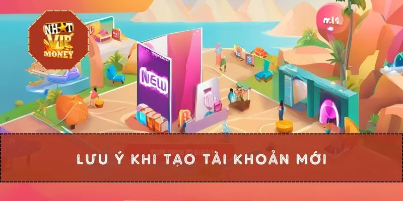 Lưu ý khi tạo tài khoản mới